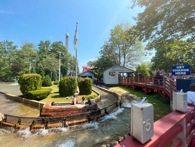 funtown log flume ride